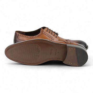 Men's Wingtip Dress Shoes in All Leather (Plotinus Style)