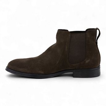 Men's Leather Slip on Ankle Boots (Plato Style)