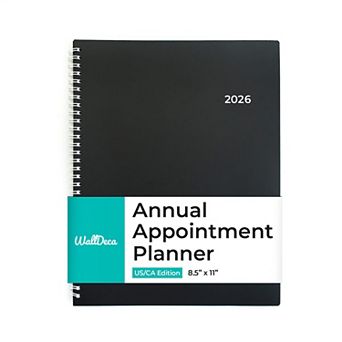 WallDeca 2026 Appointment Planner - Weekly & Monthly View, Jan - Dec 2026, 8.5 x 11 in Notes Pages