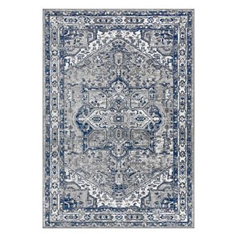Jerica Modern Vintage Medallion Area Rug