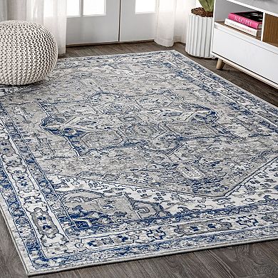 Jerica Modern Vintage Medallion Area Rug