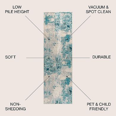 Contemporary Pop Modern Abstract Vintage Area Rug