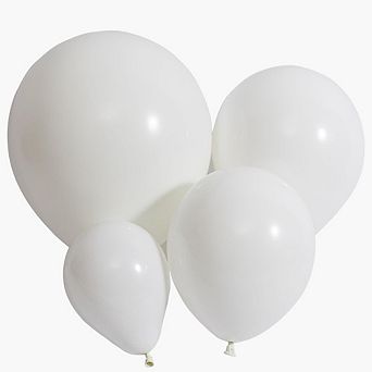 Matte White Balloons, Different Sizes 100 pc for Wedding, Graduation, Birthday Party Backdrops
