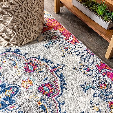 Bright Bohemian Flair Boho Vintage Medallion Area Rug