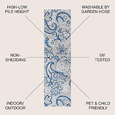 Gordes Paisley High-low Indoor/outdoor Area Rug