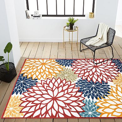 Minori Floral Indoor/outdoor Area Rug