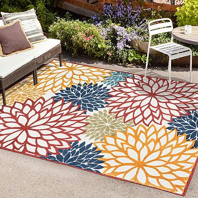 Minori Floral Indoor/outdoor Area Rug