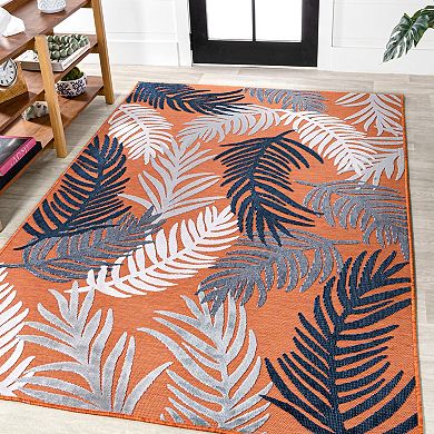 Montego High-low Tropical Palm Area Rug