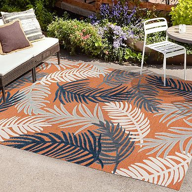 Montego High-low Tropical Palm Area Rug