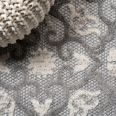 Gallia Tile Trellis High-low Indoor/outdoor Area Rug