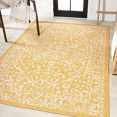 Malta Bohemian Medallion Textured Weave Indoor/outdoor Area Rug