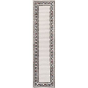 Sebastian High-low Modern Diamond Border Area Rug