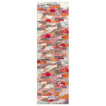 Contemporary Pop Modern Abstract Brushstroke Area Rug