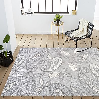 Julien Paisley High-low Indoor/outdoor Area Rug