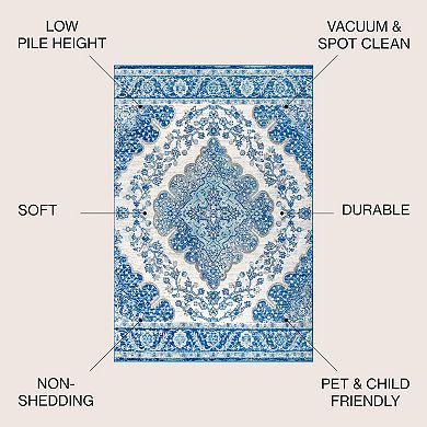 Bohemian Flair Boho Vintage Medallion Area Rug