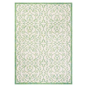 Madrid Vintage Filigree Textured Weave Indoor/Outdoor Area Rug