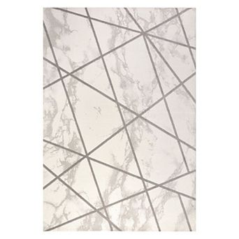 Patras Modern Geometric Marbled Area Rug