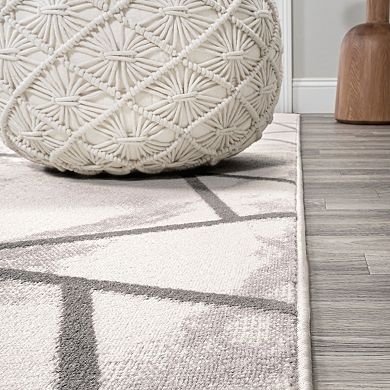 Patras Modern Geometric Marbled Area Rug