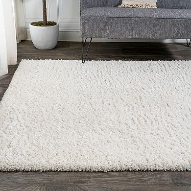 Groovy Solid Shag Area Rug