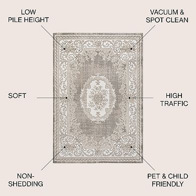 Rosalia Cottage Medallion Area Rug