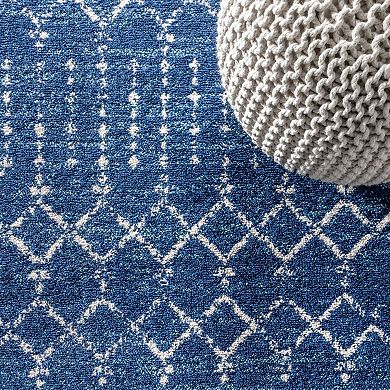 Moroccan Hype Boho Vintage Diamond Area Rug