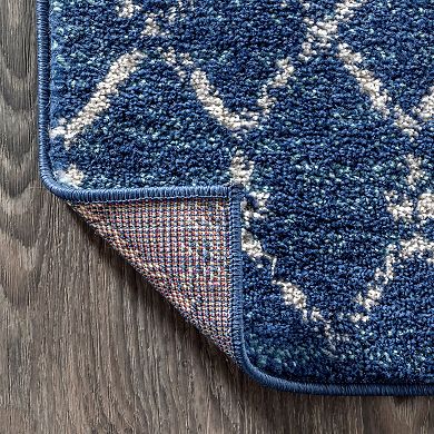 Moroccan Hype Boho Vintage Diamond Area Rug