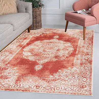 Kelly Rosalia Cottage Medallion Area Rug