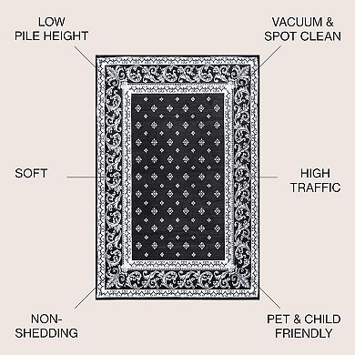 Acanthus French Border Area Rug