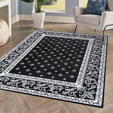 Acanthus French Border Area Rug