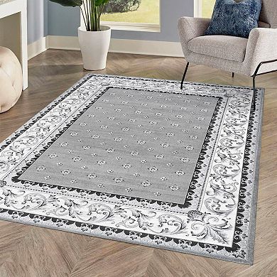 Acanthus French Border Area Rug
