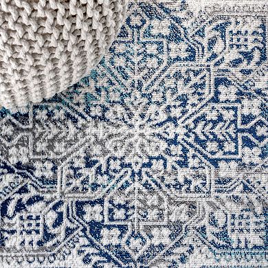 Modern Persian Vintage Medallion Area Rug