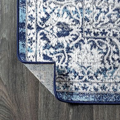 Modern Persian Vintage Medallion Area Rug