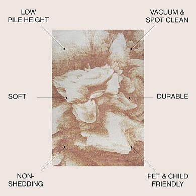 Petalo Abstract Two Tone Modern Area Rug