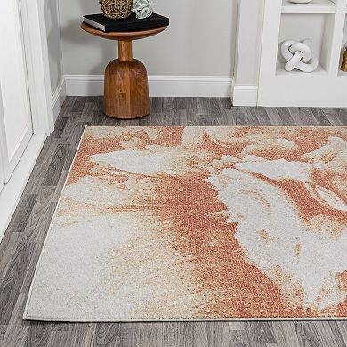 Petalo Abstract Two Tone Modern Area Rug