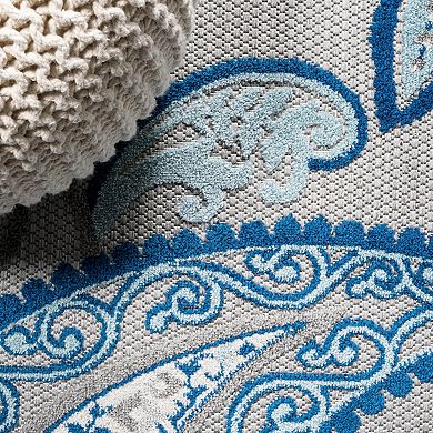 Julien Paisley High-low Indoor/outdoor Area Rug