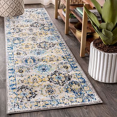 Modern Boho Vintage Trellis Area Rug