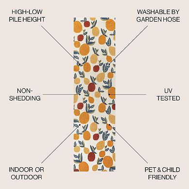 Limone Bold Lemon High-low Indoor/outdoor Area Rug