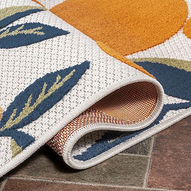 Limone Bold Lemon High-low Indoor/outdoor Area Rug