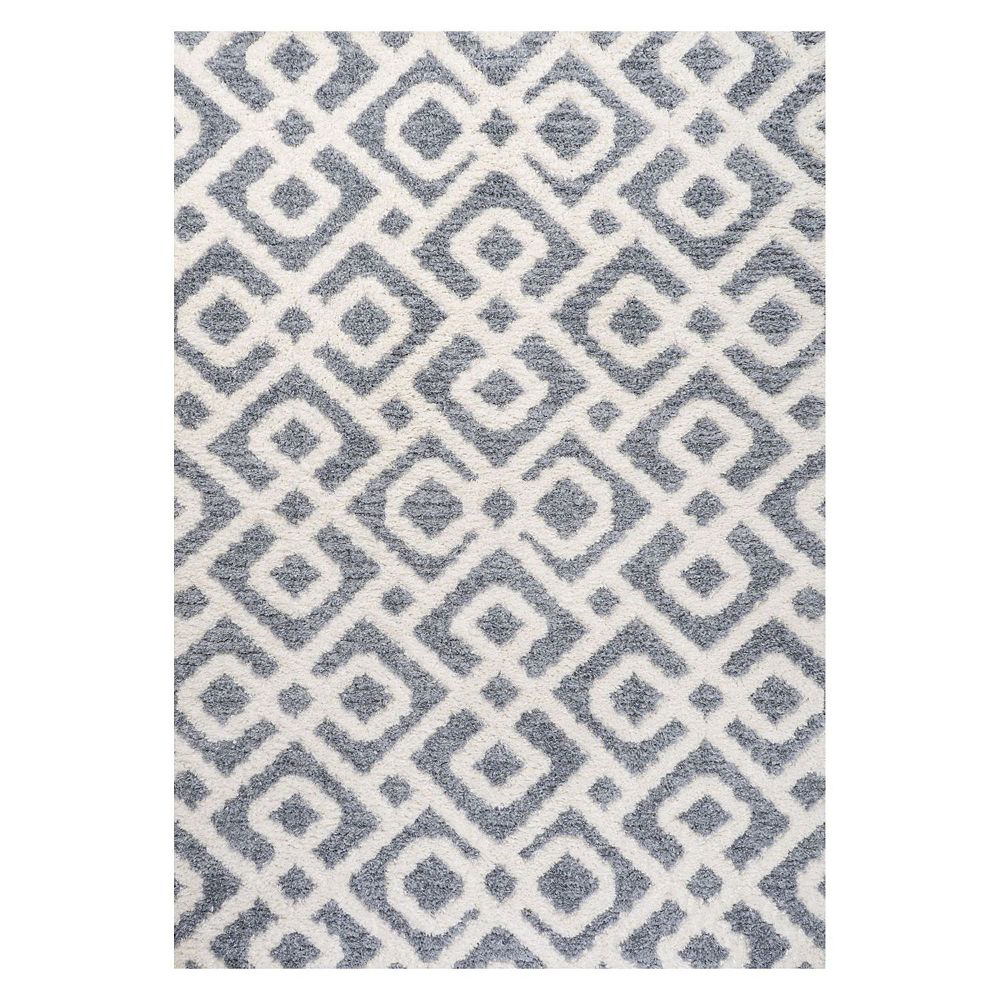 Astrid Retro Trellis High-low Area Rug
