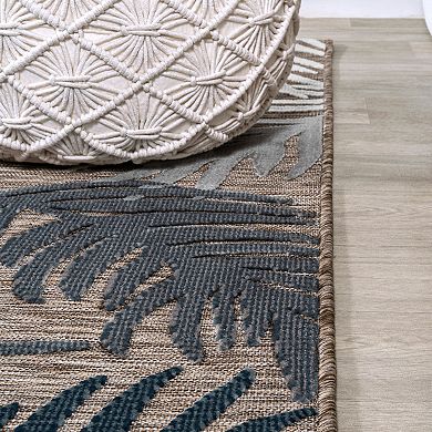 Montego High-low Tropical Palm Area Rug