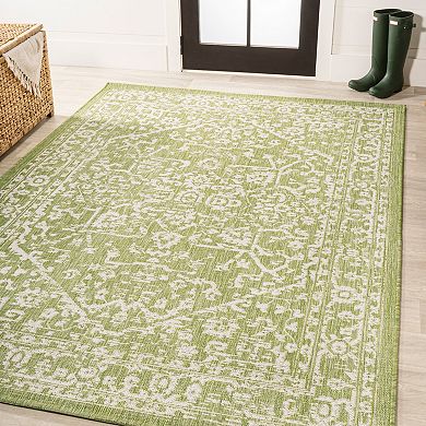 Malta Bohemian Medallion Textured Weave Indoor/outdoor Area Rug
