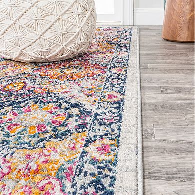 Modern Boho Vintage Trellis Area Rug