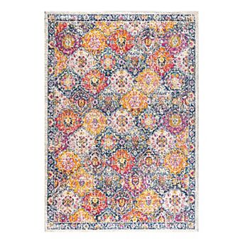 Modern Boho Vintage Trellis Area Rug