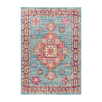 Bpl Bohemian Flair Boho Vintage Medallion Area Rug