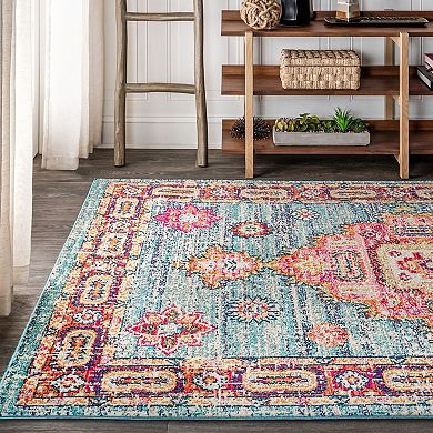 Bpl Bohemian Flair Boho Vintage Medallion Area Rug