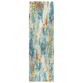 Contemporary Pop Modern Abstract Vintage Waterfall Area Rug