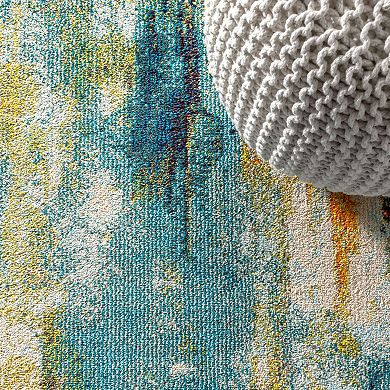 Contemporary Pop Modern Abstract Waterfall Area Rug