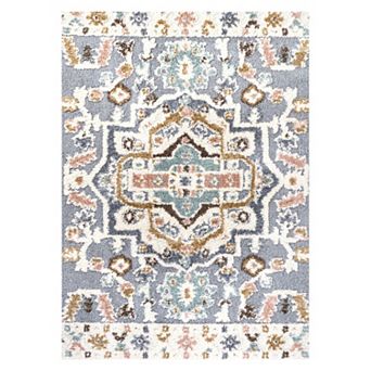 Aziza Medallion High-low Area Rug