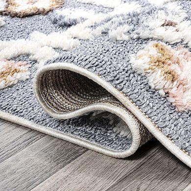 Aziza Medallion High-low Area Rug