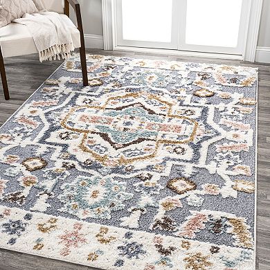 Aziza Medallion High-low Area Rug